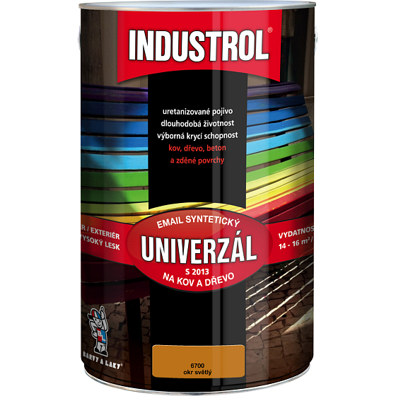 Industrol S2013 universell glänzende Oberfarbe für Metall und Holz, 6700 hellen, 4 l