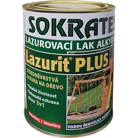 Sokrates Lazurit Plus mitteldurchlässige Lasur für Holz, farblos, 2 kg
