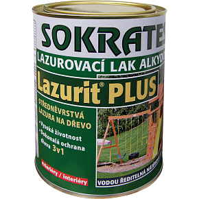 Sokrates Lazurit Plus mitteldurchlässige Holzlasur, farblos, 2 kg