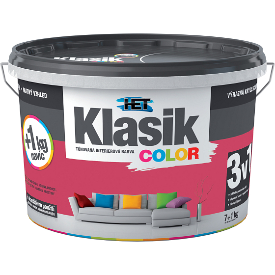 Het Klasik Color Malerfarbe, 0897 rot, 7+1 kg