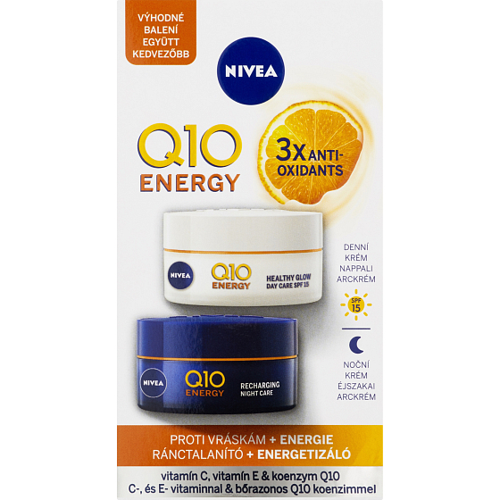 Nivea Q10 Energy Energetisierende Tages- und Nachtcreme gegen Falten 2x 50 ml