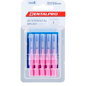 DentalPro Interdentalbürste gerade 0,6 mm rosa, 10 Stück DentalPro Interdentalbürste gerade 0,6 mm rosa, 10 Stück