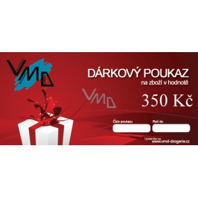 VMD Drogerie Geschenkgutschein für den Kauf von Waren im Wert von 350 CZK