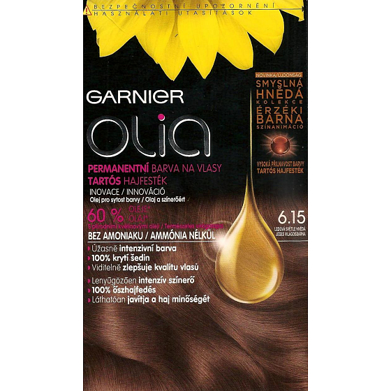 Garnier Olia Haarfarbe ohne Ammoniak 6.15 Eis hellbraun