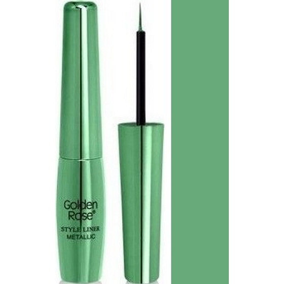 Golden Rose Style Liner Metallic Eyeliner Flüssiger Eyeliner 04 Grün 6,5 g