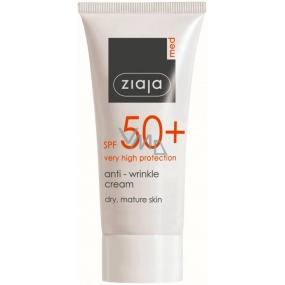 Ziaja Med Protecting SPF 50+ UVA + UVB Anti-Falten-Sonnenschutz für trockene Haut 50 ml
