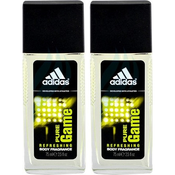 Adidas Pure Game parfümiertes Deodorantglas für Männer 2 x 75 ml, Duopack