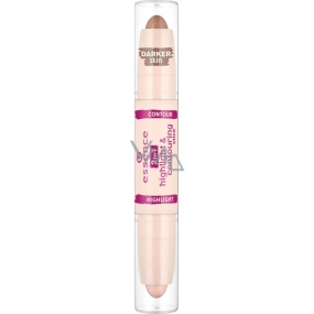 Essence 2in1 Highlight & Contouring Stick 2in1 Concealer 20 Brownie 3,12 g