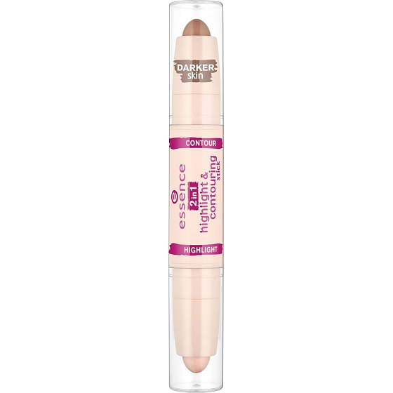 Essence 2in1 Highlight & Contouring Stick 2in1 Concealer 20 Brownie 3,12 g
