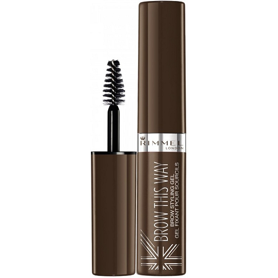 Rimmel London Brow This Way Braun Styling Augenbrauengel Mascara 002 Mittelbraun 5 ml
