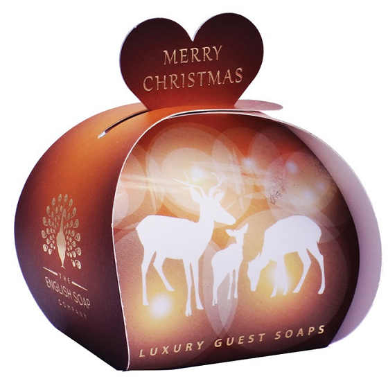 English Soap Sobi - Merry Christmas Natürliche parfümierte Seife mit Sheabutter 3 x 20 g