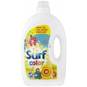 Surf Color Fruity Fiesta & Summer Flowers Gel zum Waschen von farbiger Wäsche 60 Dosen von 3 l
