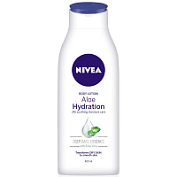 Nivea Aloe & Hydration leichtes Körperserum mit Pumpenkopf, 400 ml