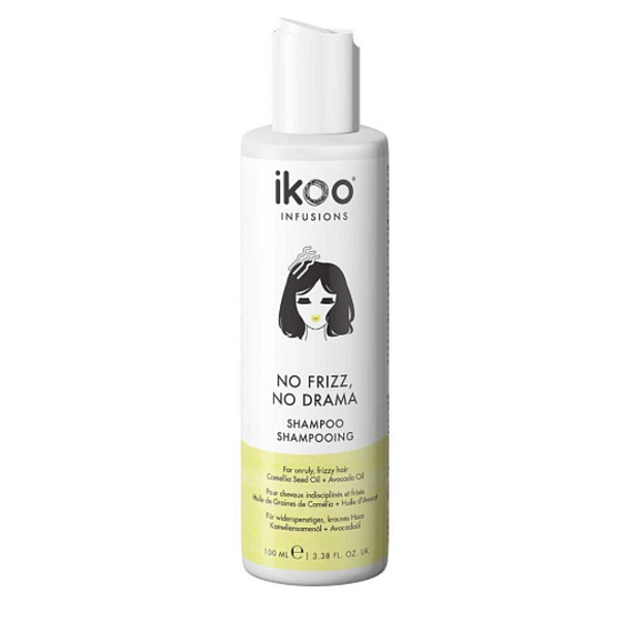 Ikoo No Frizz, No Drama Shampoo für widerspenstiges und lockiges Haar 100 ml