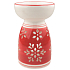 Aromalampa Keramikrot mit 16 cm Flocke