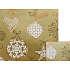 Nekupto Geschenkpapier 70 x 200 cm goldene weiße Weihnachtsflasche