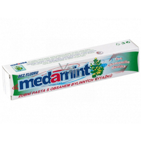 Medamint Kräuterschaumige Zahnpasta mit Minzgeschmack ohne Fluorid 100 g