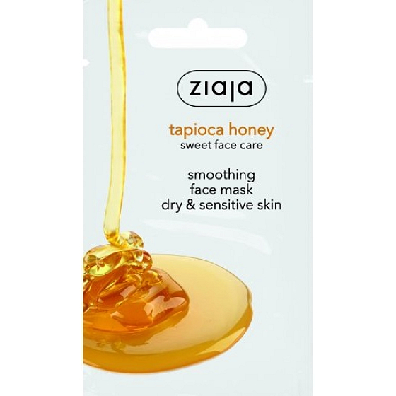 Ziaja Tapioca Honey Glättende Gesichtsmaske mit Tapioca Honey für trockene und empfindliche Haut 7 ml