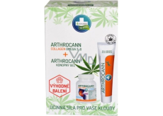 Annabis Arthrocann Collagen Omega 3-6 Forte Nahrungsergänzungsmittel 60 Tabletten + Annabis Arthrocann Hanfgel mit kolloidalem Silber für Gelenke, Sehnen, Muskeln und Rücken 75 ml, Geschenkset