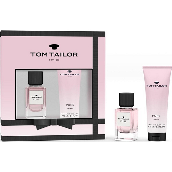 Tom Tailor Pure for Her Eau de Toilette für Frauen 30 ml + Duschgel 100 ml, Geschenkset für Frauen