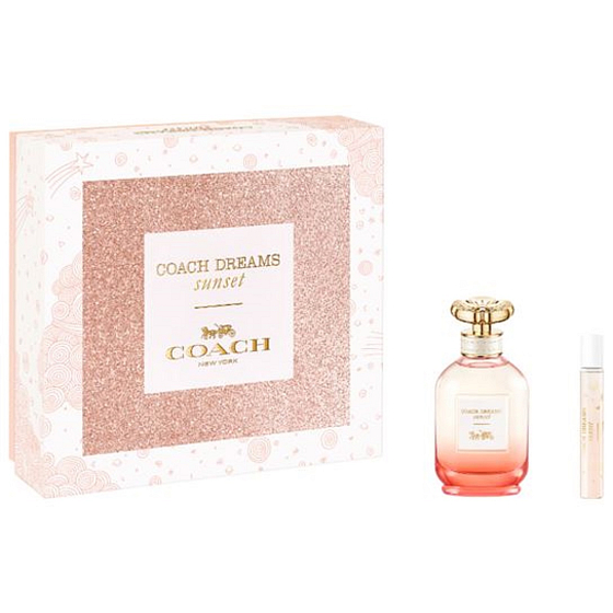 Coach Dreams Sunset Eau de Parfum für Frauen 60 ml + Eau de Parfum für Frauen 7,5 ml, Geschenkset für Frauen
