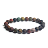 Jaspis Picasso Armband elastischer Naturstein, Kugel 8 mm / 16-17 cm, Stein der positiven Energie