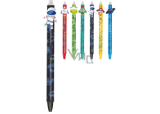 Colorino gummierter Stift Space Life schwarz, blaue Mine 0,5 mm