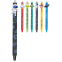 Colorino gummierter Stift Space Life schwarz, blaue Mine 0,5 mm