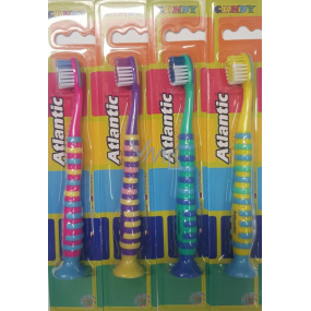 Atlantic Candy weiche Zahnbürste für Kinder 1 Stück verschiedene Farben