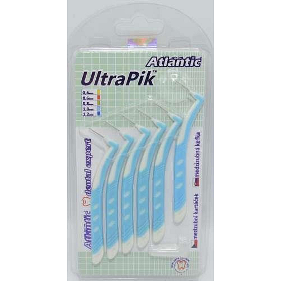 Atlantic UltraPik Interdentalbürsten 1.0 mm Blau gebogen 6 Stück