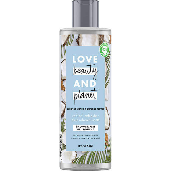 Love Beauty & Planet Kokosnusswasser und Blumen Mimose Duschgel 400 ml