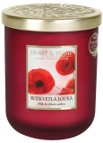 Heart & Home Flowering Meadow Soja-Duftkerze groß brennt bis zu 75 Stunden 320 g