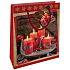 Nekupto Geschenkpapierbeutel 32,5 x 26 x 13 cm Weihnachts-Adventskerzenhalter
