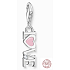 Charm Sterling Silber 925 Love, Karabinerhaken-Anhänger am Liebesarmband