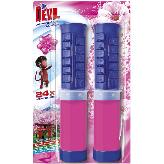 Dr. Devil Japanese Garden 3v1 Point Block WC Punktblock Duopack 2 x 75 ml
