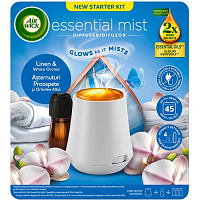 Air Wick Essential Mist Linen & White Orchid - Wäsche und weiße Orchidee Aroma Diffusor Komplettset 20 ml