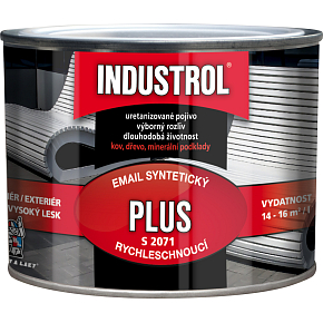 INDUSTROL Plus Decklack für Metall und Holz S2071, 1000 Weiß, 375 ml