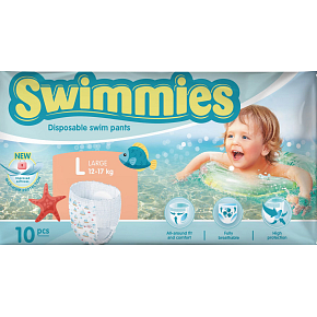 Swimmies Schwimmwindeln 12-17 kg, 10 Stk