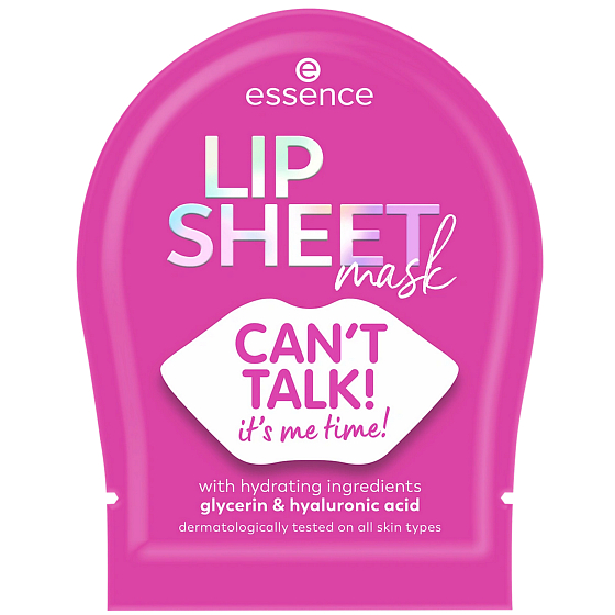 Essence plátýnková maska na rty 01 CAN`T TALK! es ist meine Zeit!, 1 kus