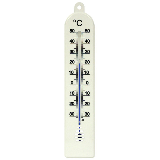 Schneider Thermometer Plastik II Interieur, Kunststoff, weiß, 240 x 48 mm
