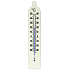 Schneider Thermometer Plastik II Interieur, Kunststoff, weiß, 240 x 48 mm