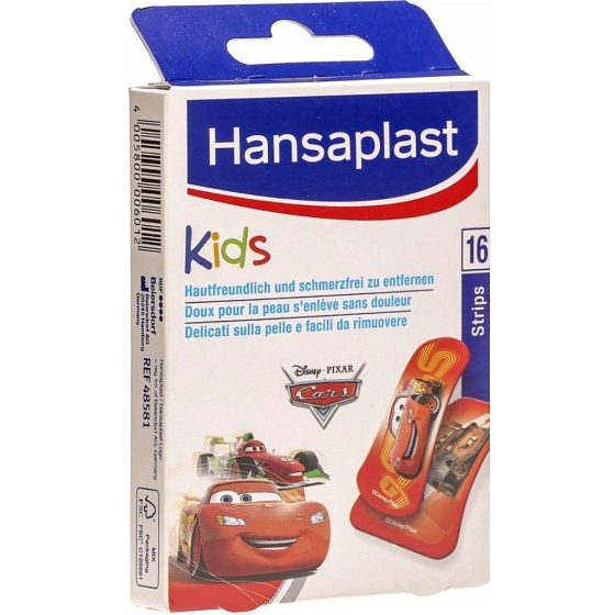 Hansaplast Disney Cars Patches mit einem 16-teiligen Kindermotiv