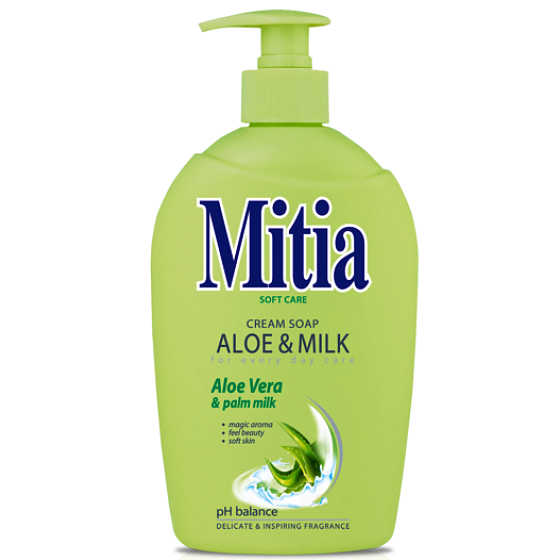 Mitia Soft Care Aloe & Milch Flüssigseifenspender 1 l