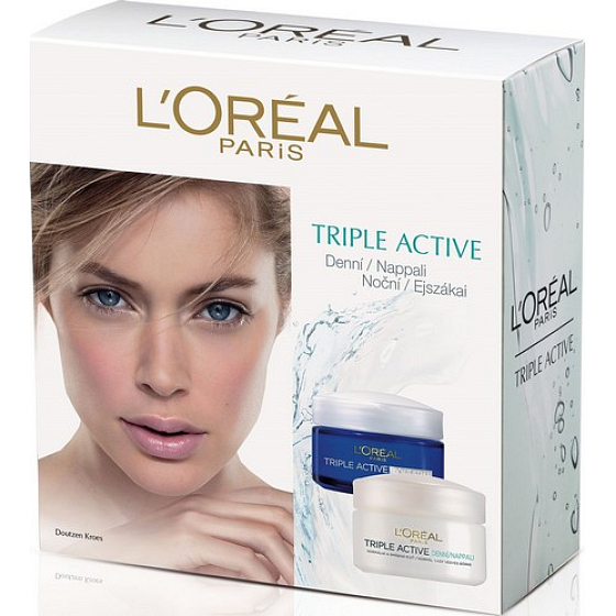 Loreal Paris Triple Active Tagescreme 50 ml + Nachtcreme 50 ml, Kosmetikset