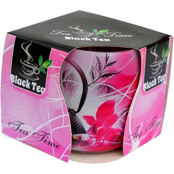 Essenzen des Lebens Teezeit Schwarztee aromatische Kerze in Glas 100 g