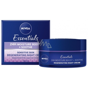 Nivea Essentials Beruhigende Nachtcreme für empfindliche Haut 50 ml