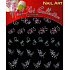 Absolute Cosmetics Nail Art selbstklebende 3D-Nagelaufkleber GS22 1 Blatt