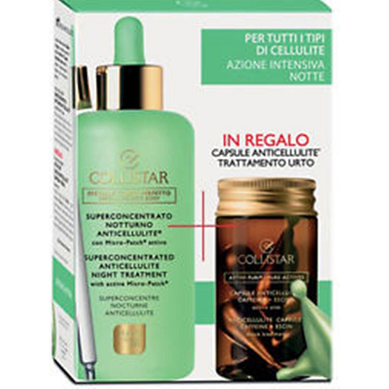 Collistar Superconcentrated Night Treatment 200 ml + 7 x 4 ml Anti-Cellulite-Kapseln, Kosmetikset