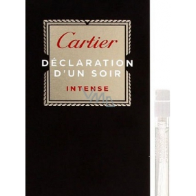 Cartier-Erklärung d Un Soir Intensives Eau de Toilette für Männer 1,5 ml mit Spray, Fläschchen