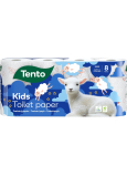 Dieser Kids Toilettenpapier weiß mit Schafdruck 150 Blätter 3-lagig 8 Stück